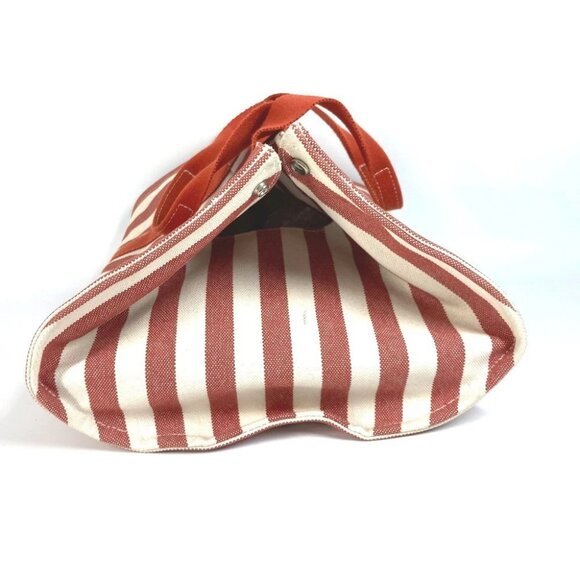 HERMES With porch Cannes GM Cannes GM Stripe Bag Tote Bag Beach bag Hand Bag - Picture 10 of 14